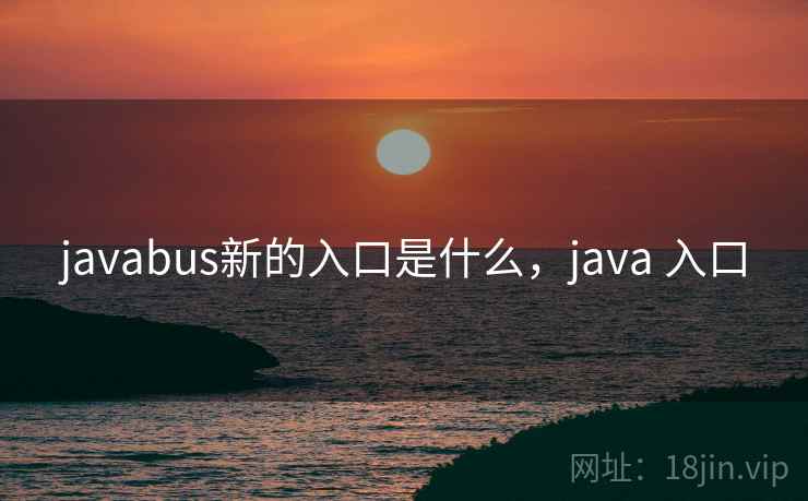 javabus新的入口是什么，java 入口